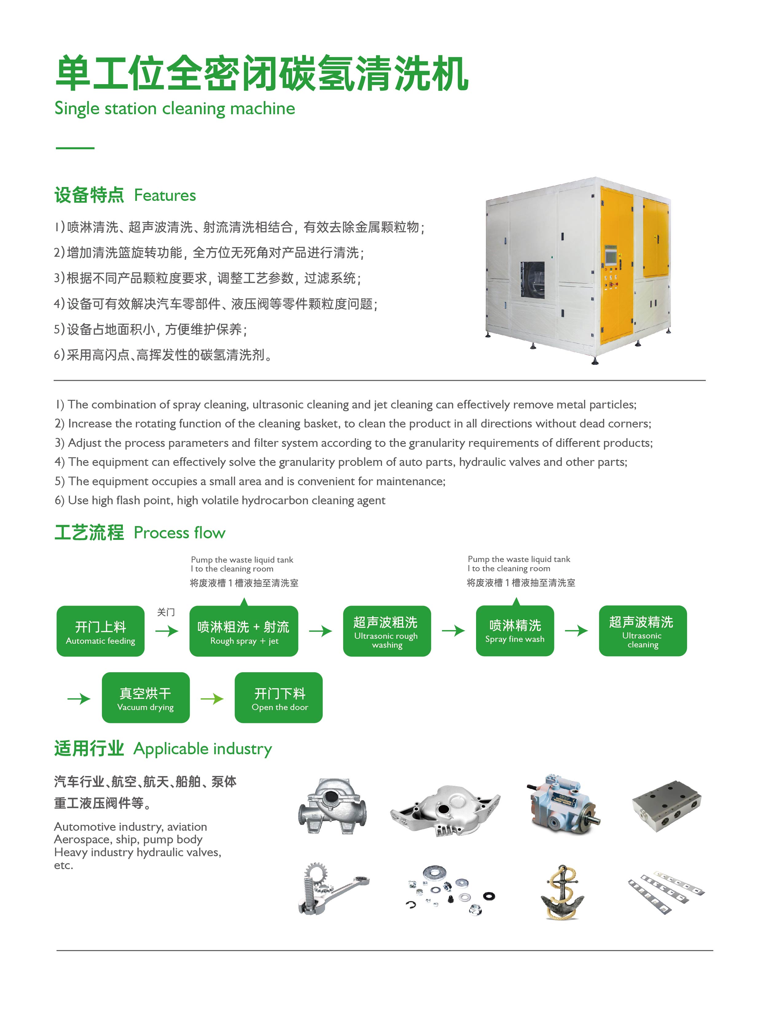 單工位全密閉碳氫清洗機